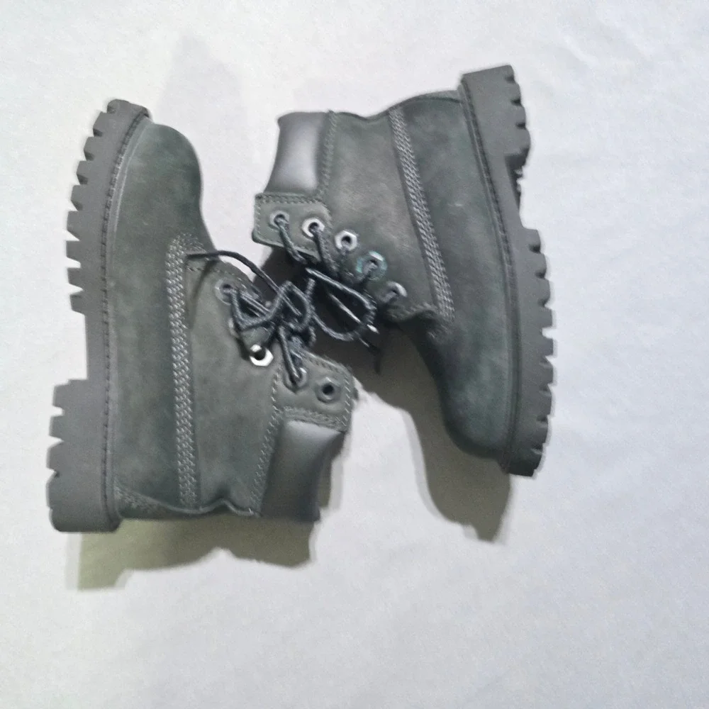 Timberland 6-Inch Premium Boot Toddler 7M Black Nubuck Waterproof 12807